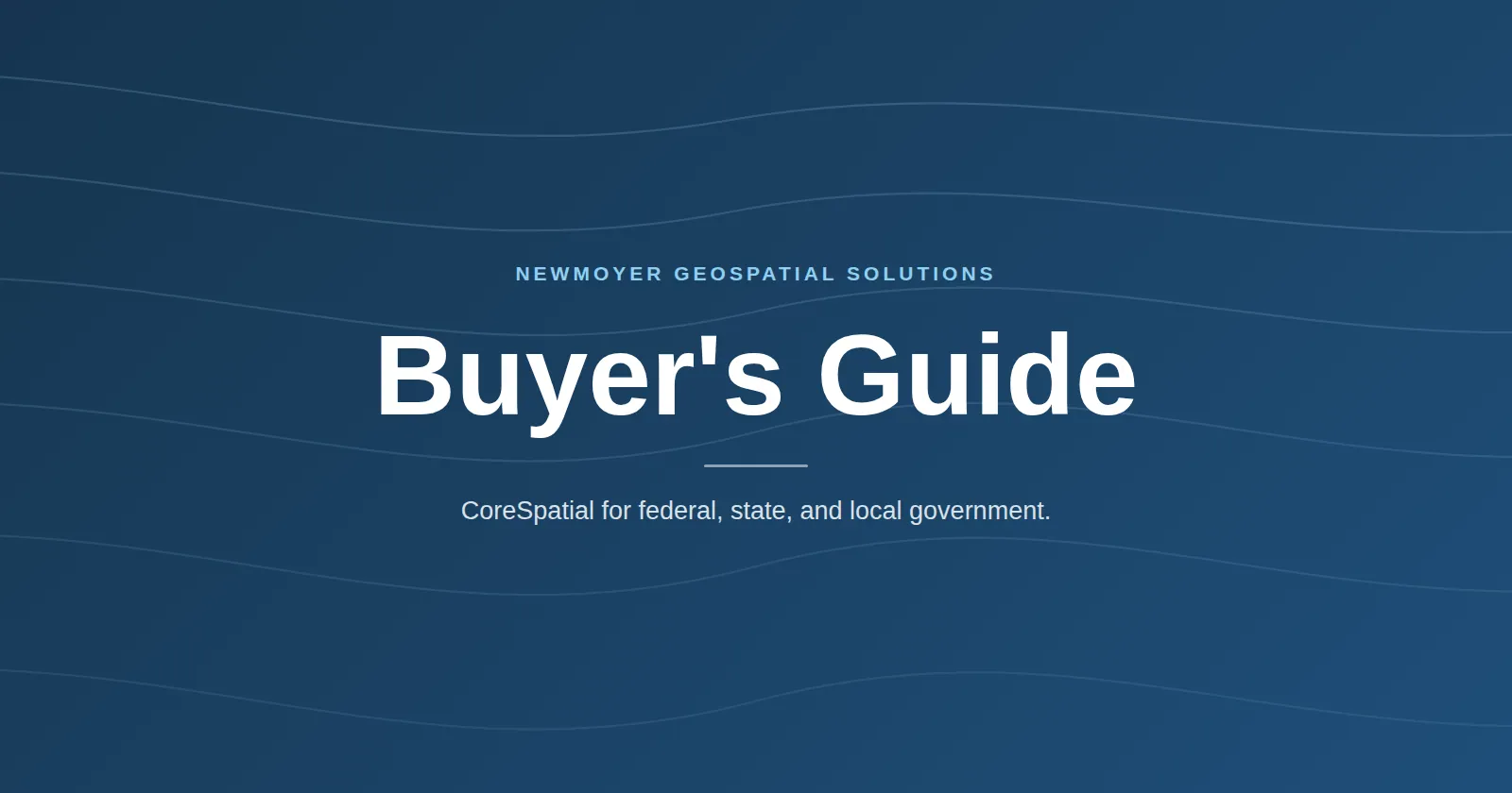 CoreSpatial Buyer's Guide for Government