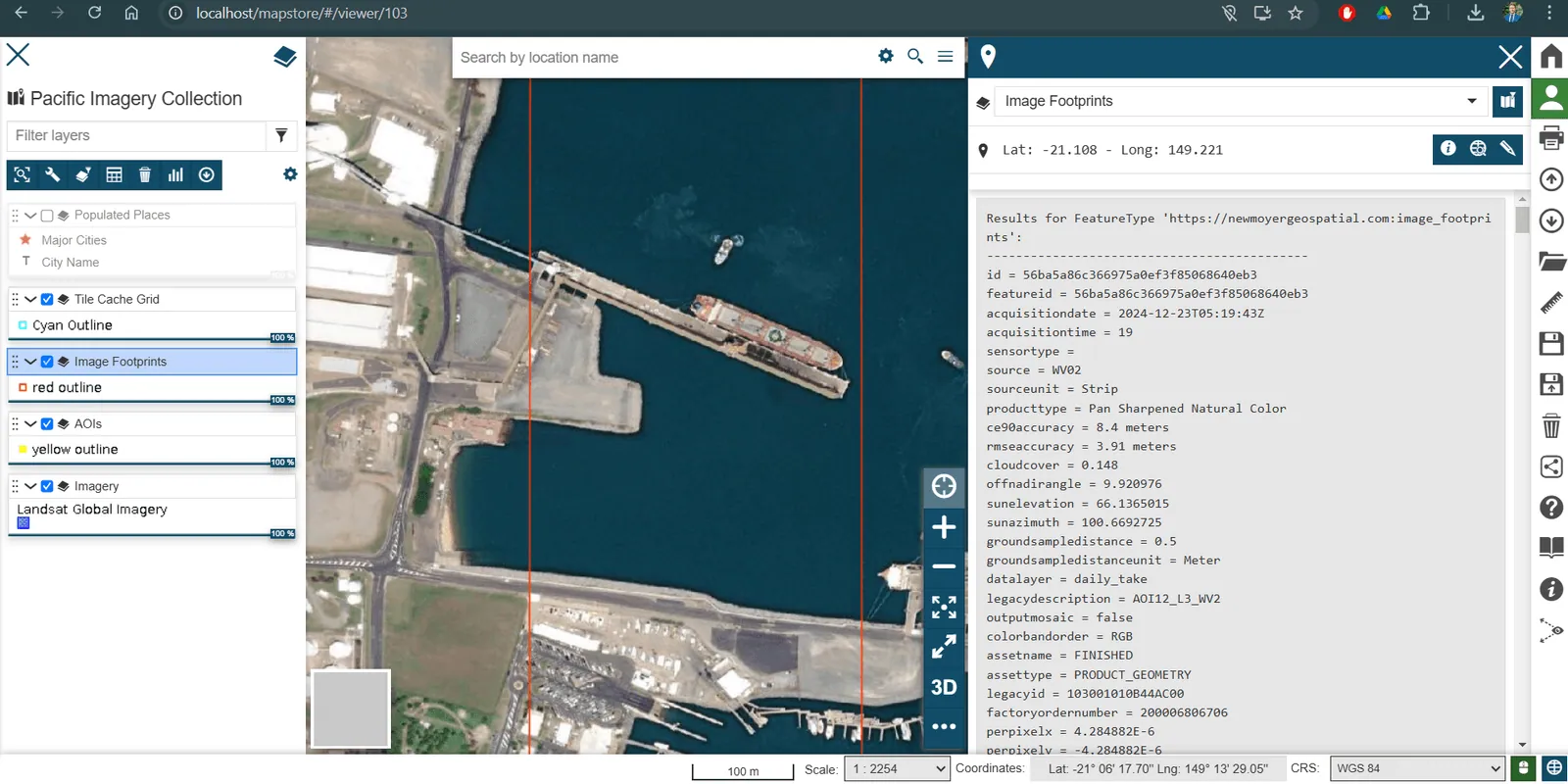 Sensor attribution metadata view