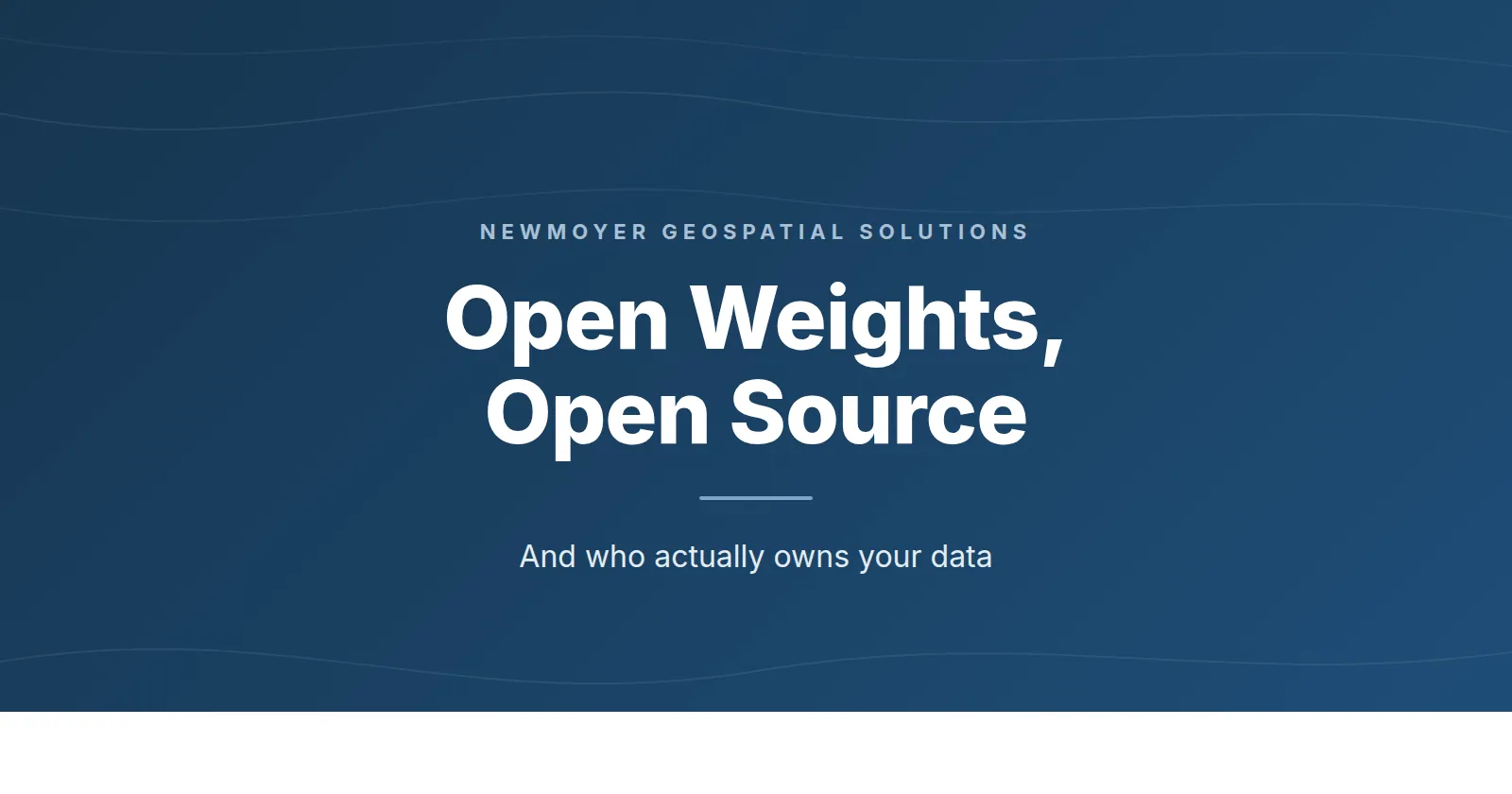 Open Weights, Open Source, and Who Actually Owns Your Data
